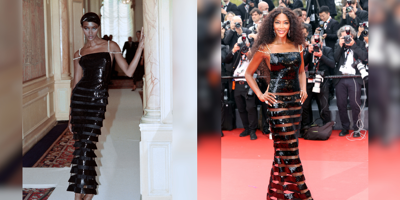 Festival de Cannes: Quand Naomi Campbell recycle une robe Chanel qu'elle a porté en 1996