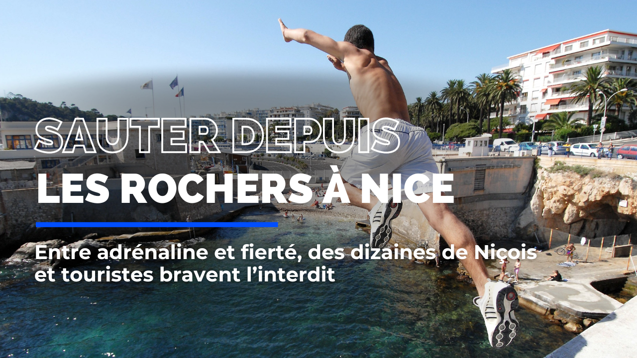 À la rencontre des Azuréens et des touristes qui sautent depuis les rochers de Coco Beach à Nice