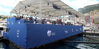Grand Prix de Monaco: une tribune flottante installée au plus proche de la piste