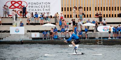 Des stars du sport ont pédalé sur l'eau au profit de la Fondation Princesse Charlène à Monaco