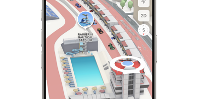 Apple Plans propose un plan détaillé de la Principauté durant le Grand Prix de Monaco