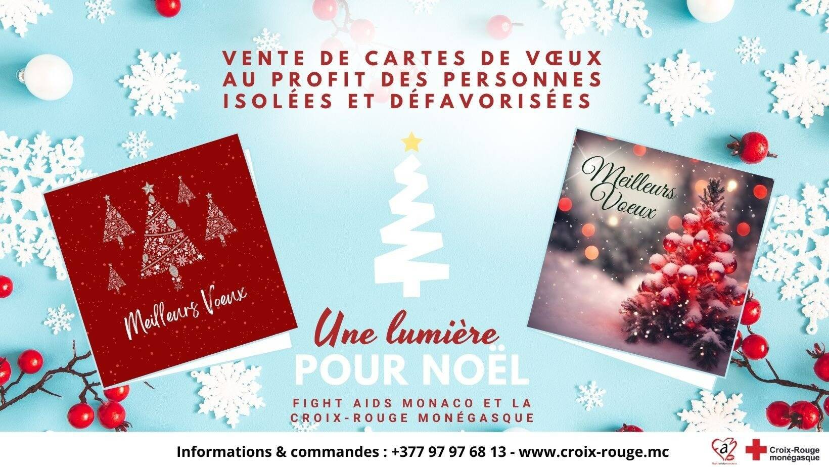 Aidez les plus démunis pendant les fêtes de fin d'année avec ces cartes de vSux de La Croix-Rouge monégasque et de Fight Aids
