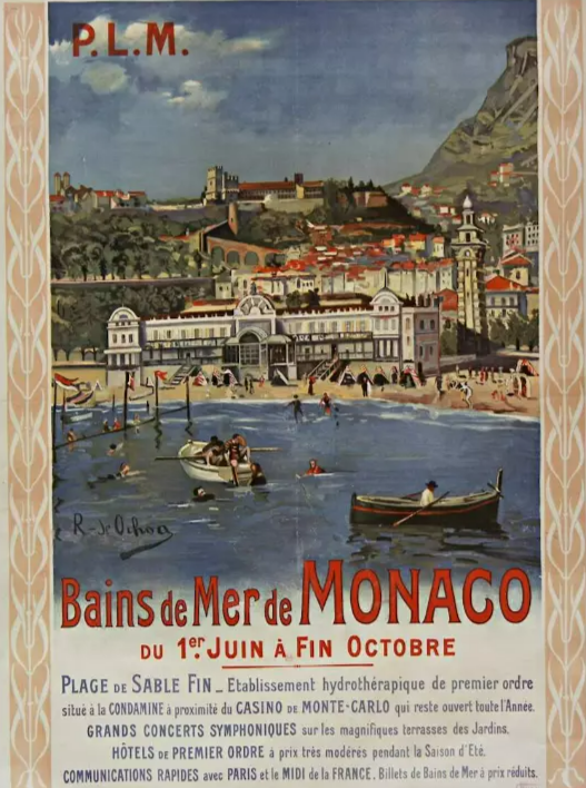 Quand Monaco faisait la publicité de ses bains de mer en 1874
