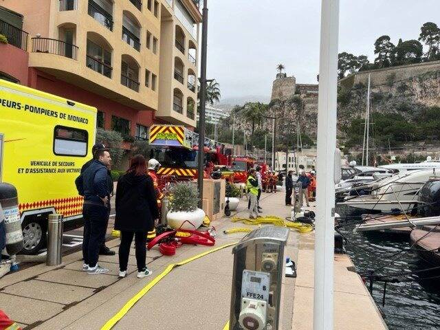 On vous explique pourquoi les pompiers de Monaco étaient en nombre sur le port de Fontvieille ce jeudi