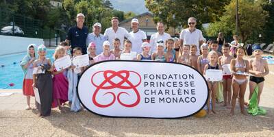 À Sospel, la Fondation Princesse Charlène en mission pour apprendre aux écoliers à nager