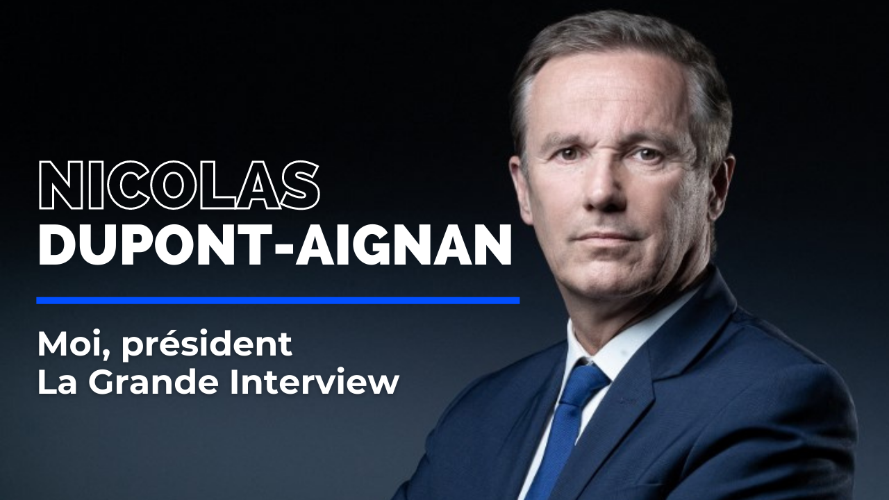 Nicolas Dupont-Aignan est l'invité de "Moi, président - La grande interview", notre émission en replay