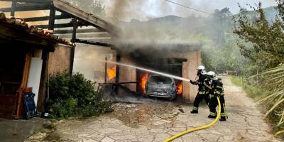 Un incendie ravage le garage d'une maison à Carros