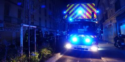 Un incendie se déclare en pleine nuit dans un magasin à Nice, un septuagénaire blessé