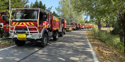 Incendie de Crots: une colonne de sapeurs-pompiers des Alpes-Maritimes en renfort dans les Hautes-Alpes