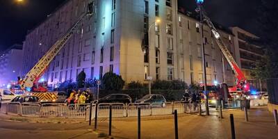 Incendie spectaculaire dans un appartement à l'est de Nice: deux sexagénaires légèrement blessées