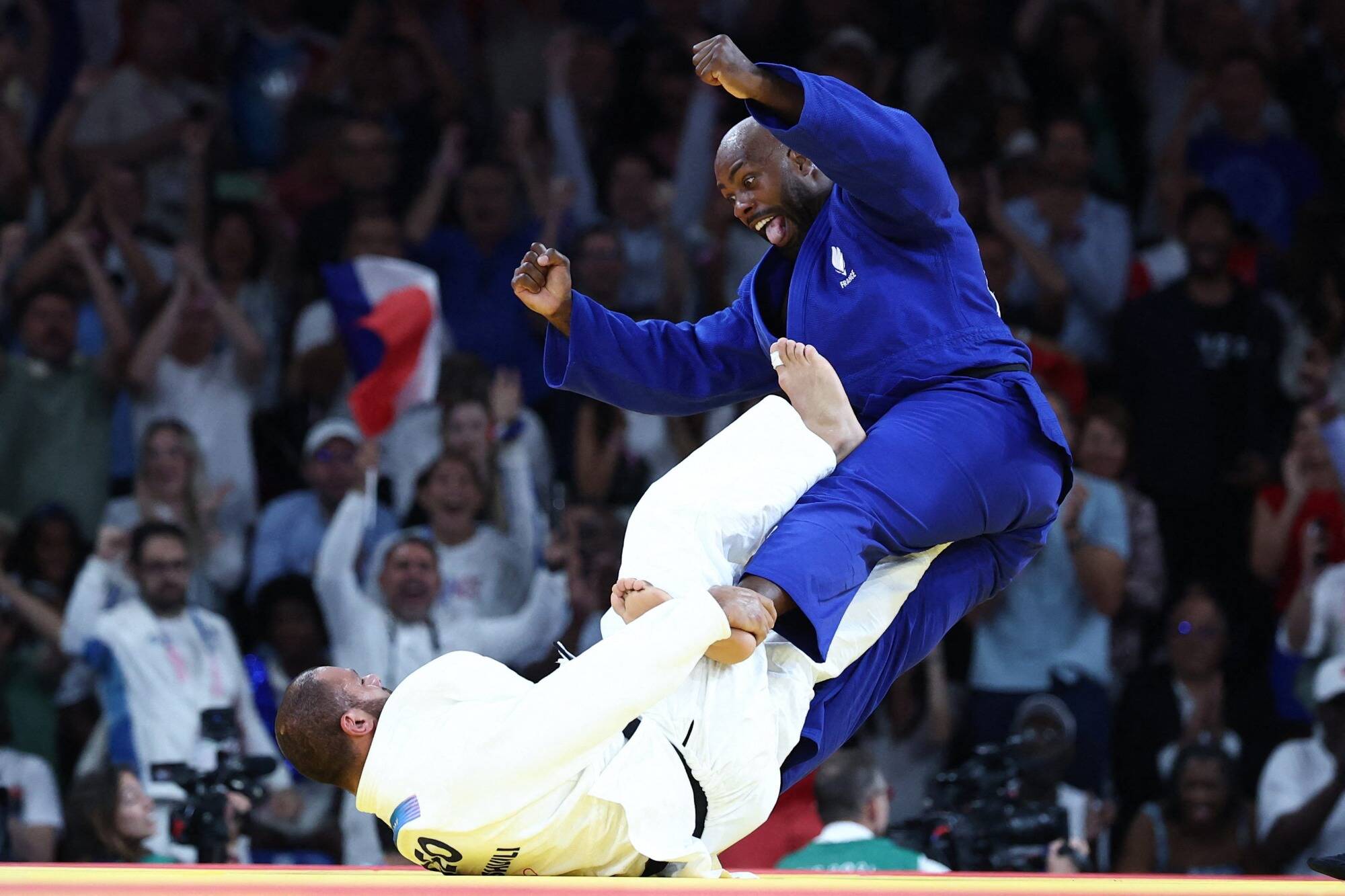 Les images du craquage du judoka Guram Tushishvili après sa défaite contre Teddy Riner