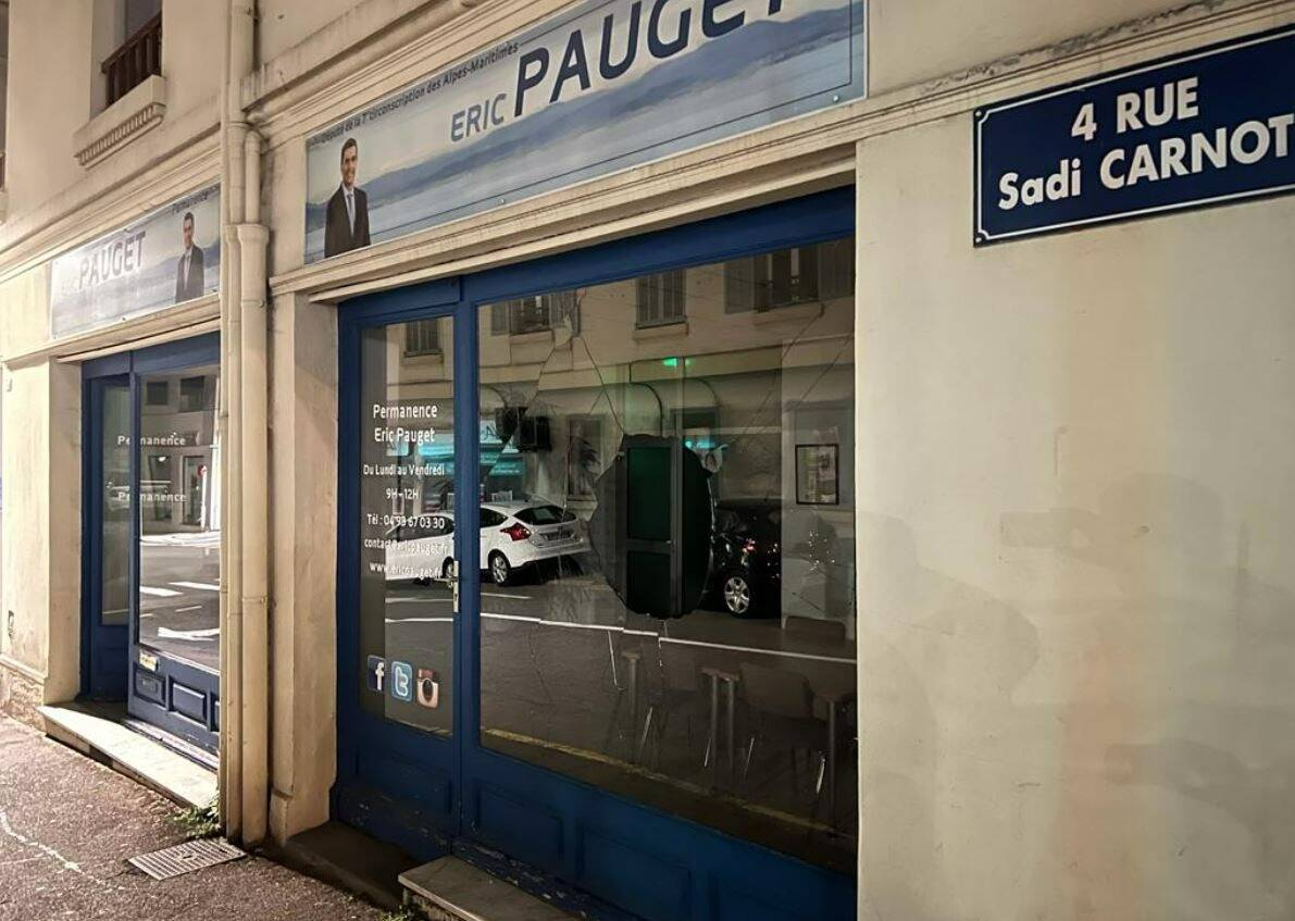 La permanence d'Eric Pauget caillassée à Antibes, le député Les Républicains va porter plainte