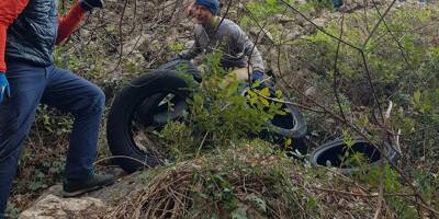 Une cinquantaine de bénévoles ont évacué les 300 pneus jetés dans le Loup, ce jeudi matin