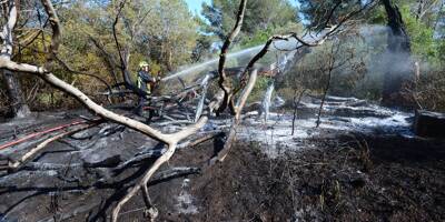 Un incendie maîtrisé à Fréjus: 2.000 mètres carrés ont brûlé près de deux campings