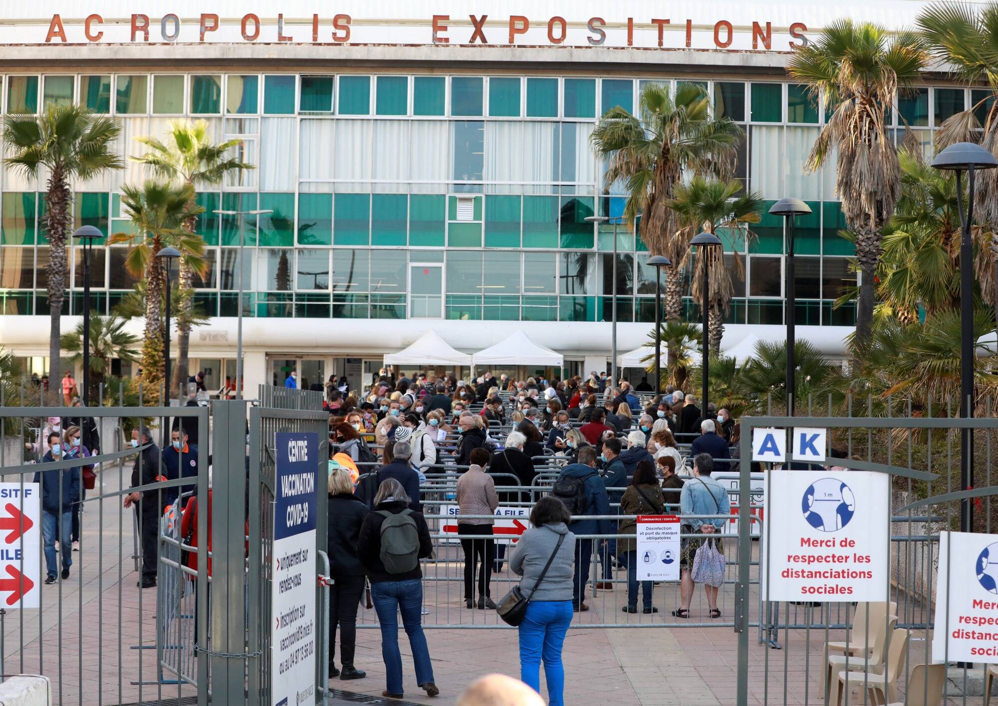 AstraZeneca: faute de volontaires, le vaccinodrome du Palais des expositions à Nice ferme ses portes ce samedi après-midi
