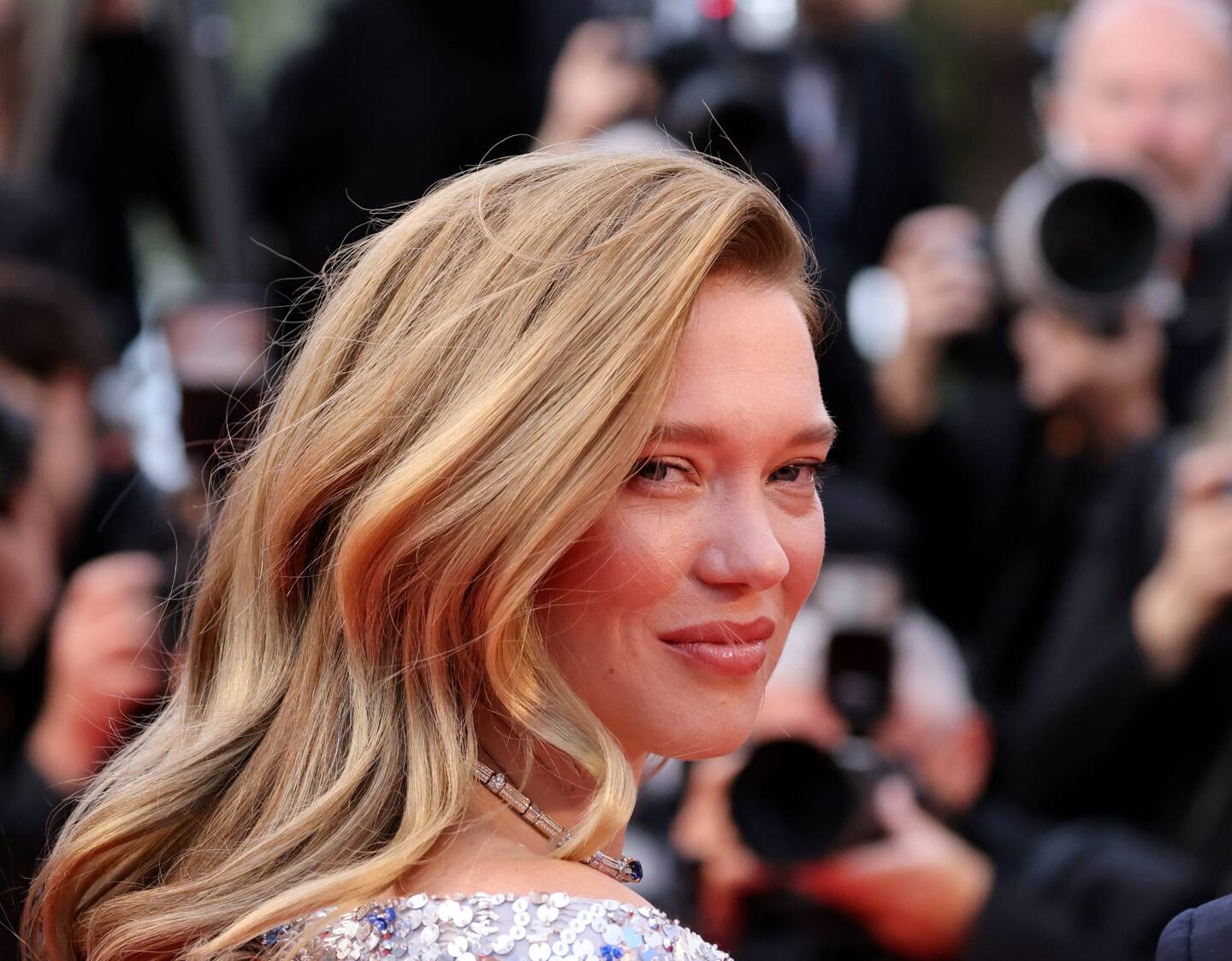 Léa Seydoux, lors de la montée des marches du film, ce mardi soir. 