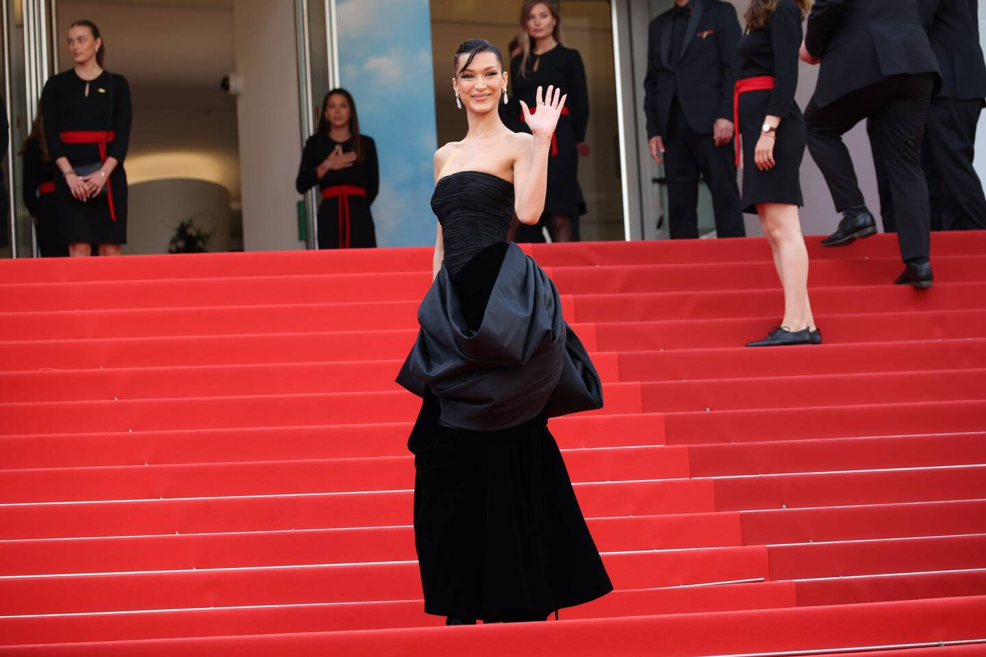 Bella Hadid au 75e Festival de Cannes, mardi 24 mai.
