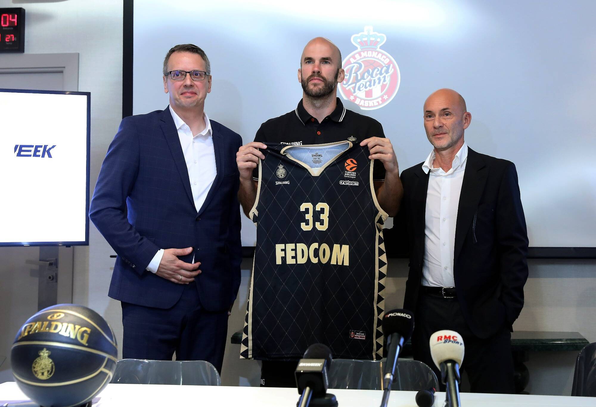 Le meneur grec de l'AS Monaco, Nick Calathes, absent trois à quatre semaines