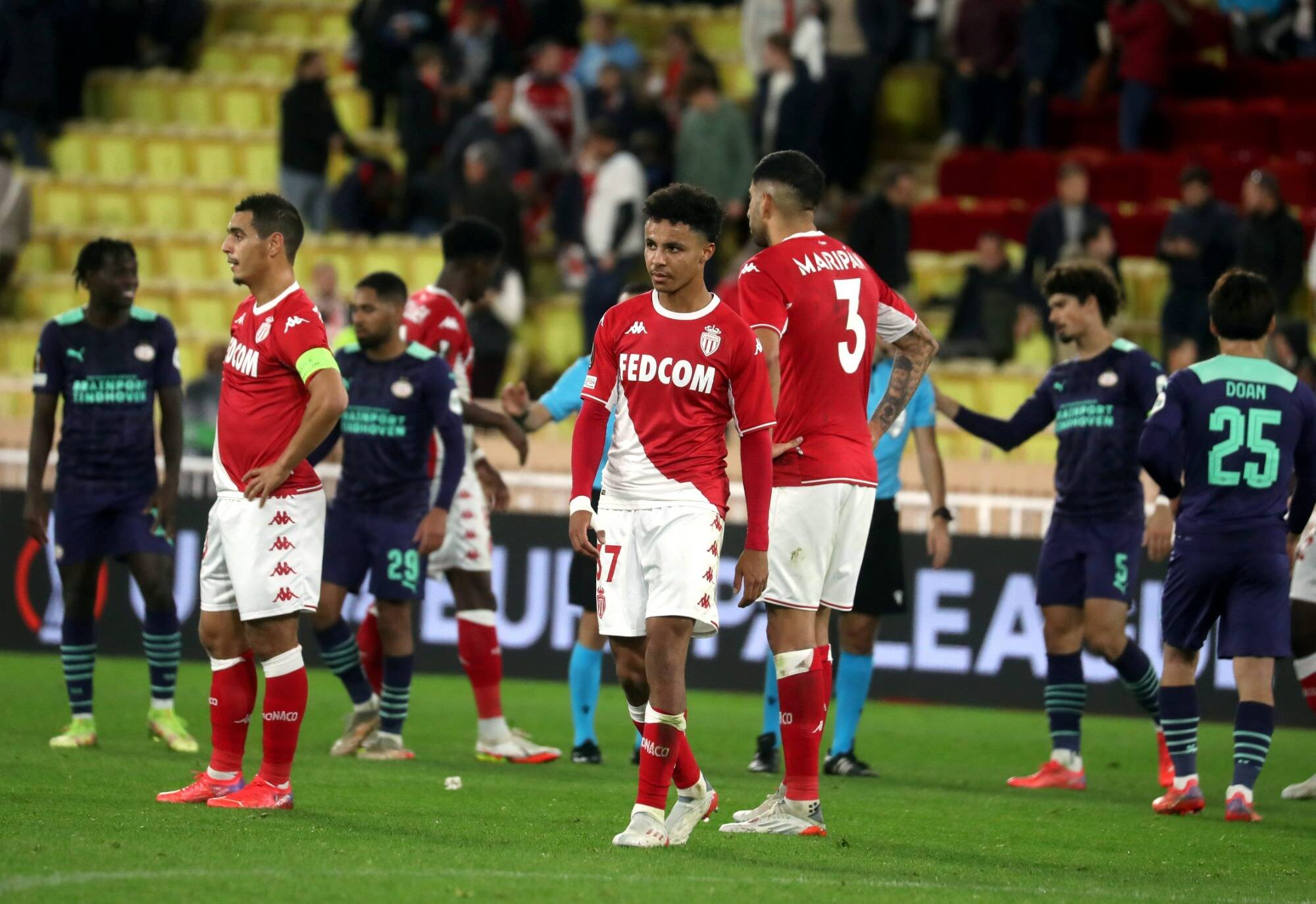 "On n'a pas voulu prendre de risque": les réactions après le match nul de l'AS Monaco contre le PSV Eindhoven