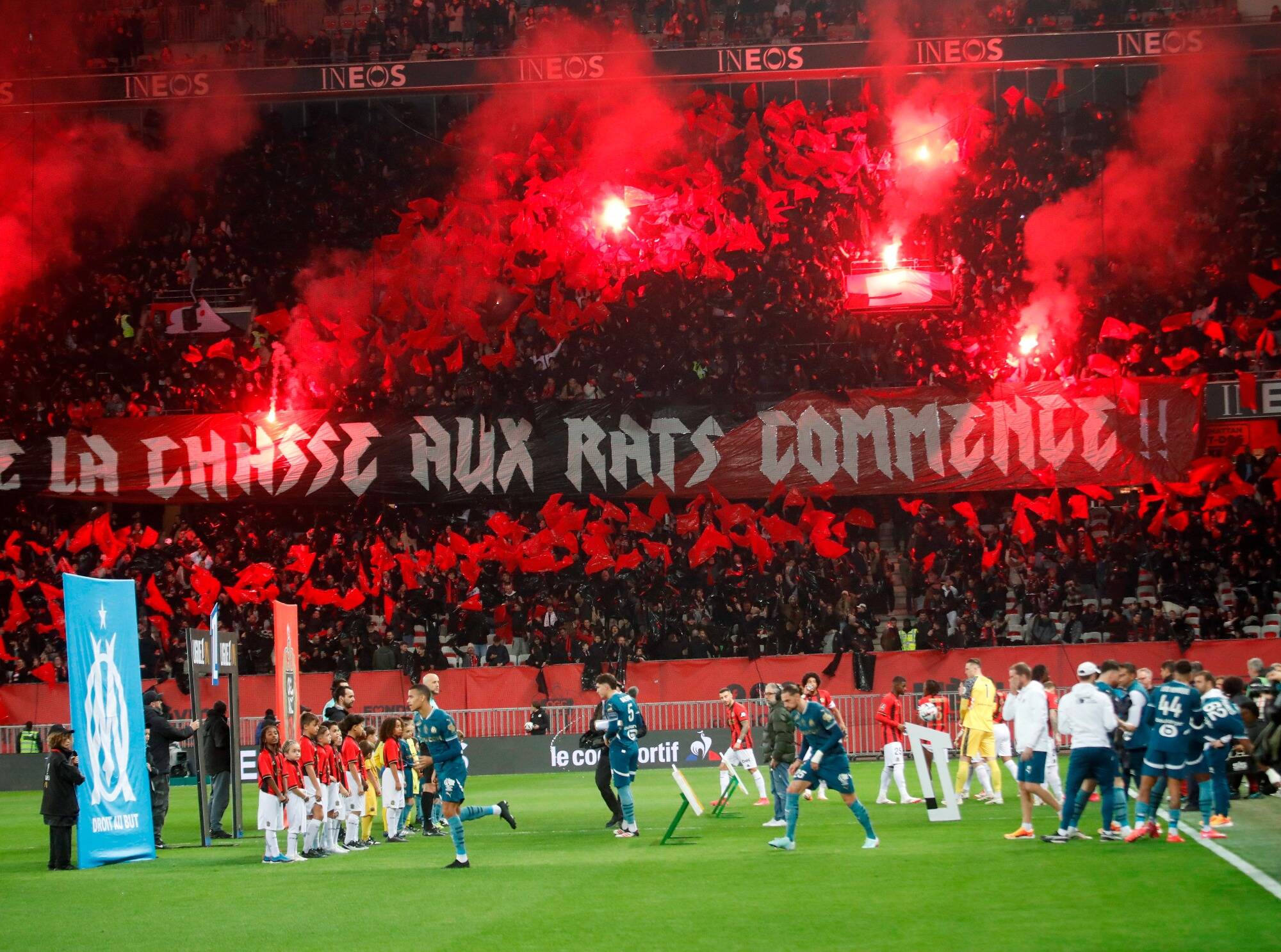 "Que la chasse aux rats commence": colère du maire de Marseille contre une banderole lors de Nice-OM, il interpelle la LFP