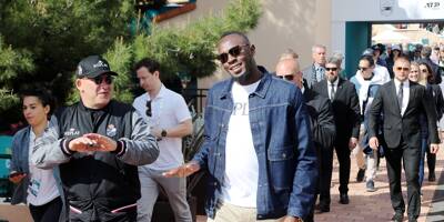 En images: la légende de l'athlétisme Usain Bolt en visite au Rolex Monte-Carlo Masters ce jeudi