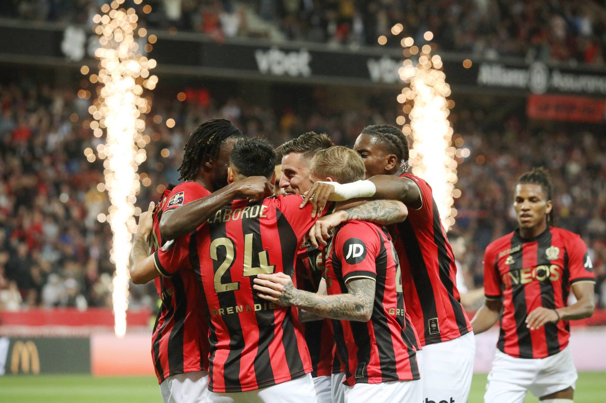 L'OGC Nice s'offre le tour préliminaire de Ligue des champions sur un bouquet final dantesque (6-0)