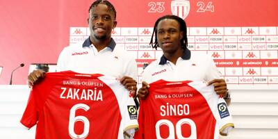 Les recrues Zakaria et Singo dans le groupe de l'AS Monaco contre Strasbourg