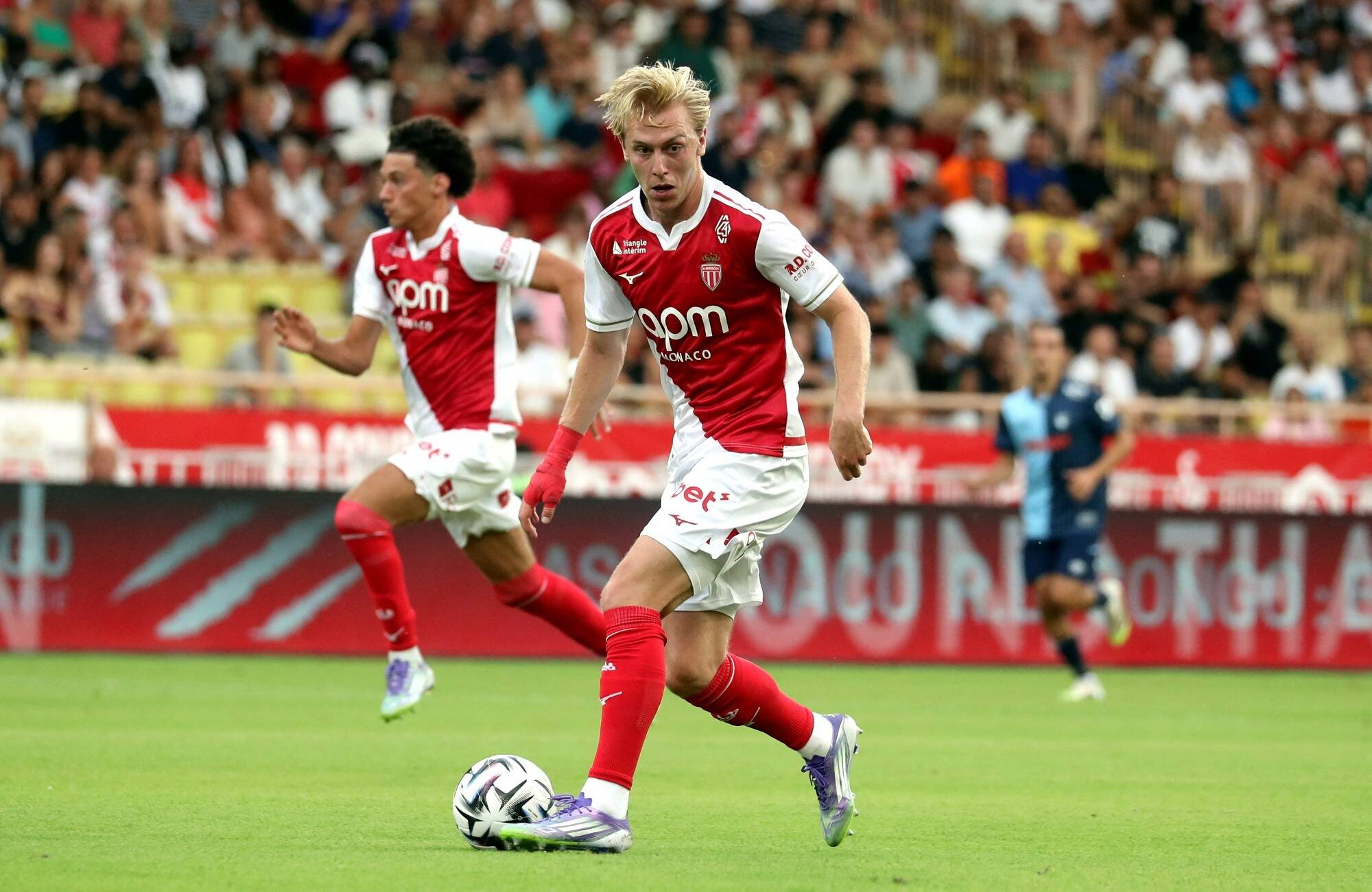 Balogun et Biereth associés en attaque de l'AS Moco ce dimanche face à Strasbourg à 17h15