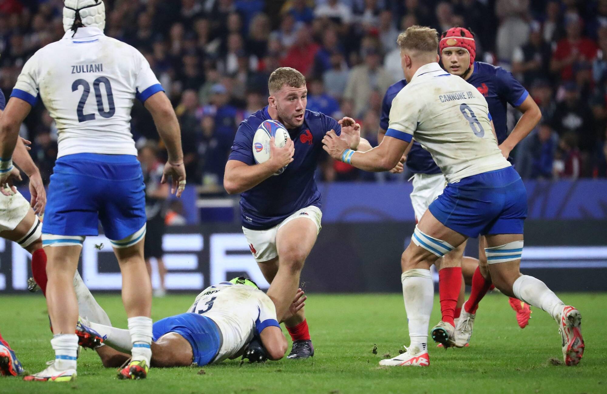 XV de France en quart de finale de la Coupe du monde de rugby Pierre
