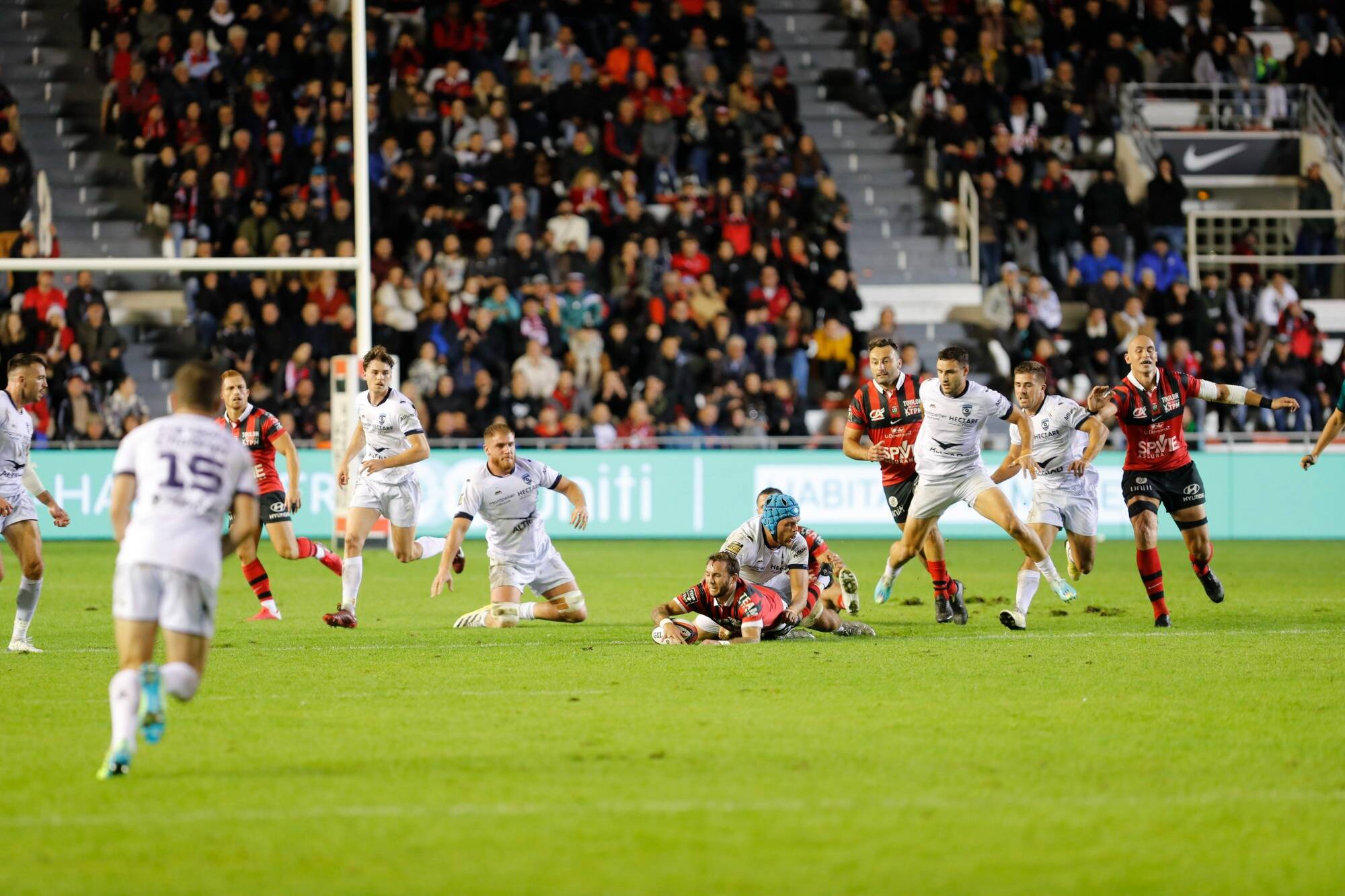 Zéro pointé pour le RCT face au Montpellier, mené 0-13 à la mi-temps