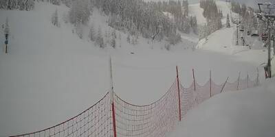 Les images des stations de ski sous la neige dans les Alpes-Maritimes