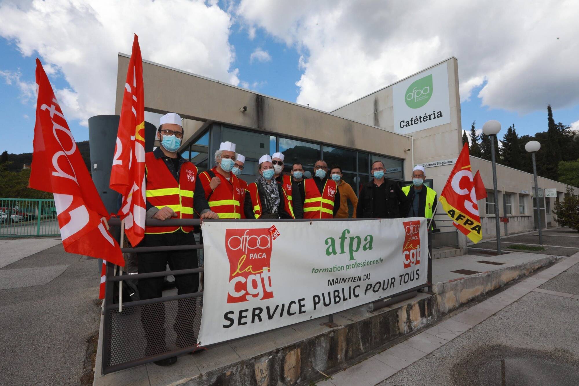 Les agents de l'Afpa à La Valette veulent garder leur restaurant... et le font savoir