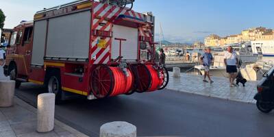 Un bateau prend feu dans le port de Saint-Tropez