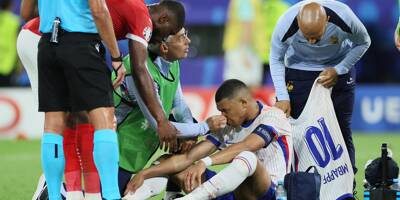 Euro-2024: inquiétude pour Mbappé sorti le nez en sang après la victoire de la France 1-0 contre l'Autriche