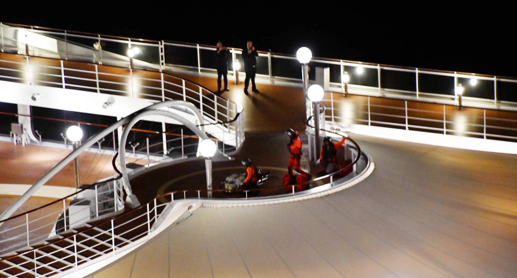 Une femme évacuée par les airs après un malaise cardiaque à bord d'un navire de croisière en Méditerranée