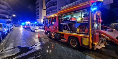 Un feu éclate à Nice-Ouest au petit matin, un immeuble évacué