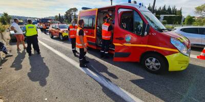 Au moins 4 blessés après un carambolage sur l'autoroute A8 à Cannes