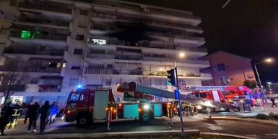 Un appartement prend feu dans la nuit à Nice, un immeuble évacué