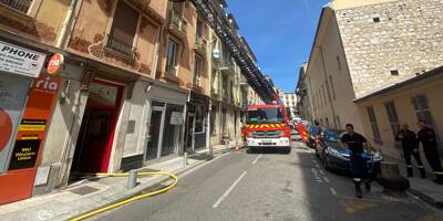 Violent incendie dans un appartement du centre-ville de Nice, un périmètre de sécurité mis en place