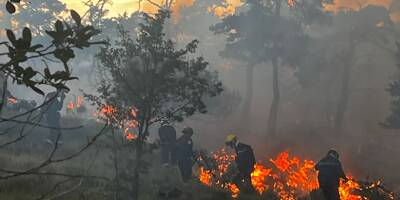 Un incendie dans l'arrière-pays de Nice fait toujours rage, plus de 30 hectares de végétation ont brûlé