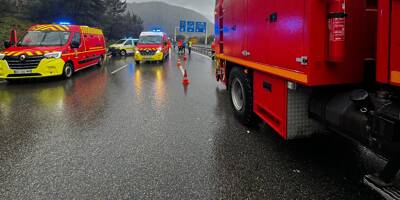 Un mort et six personnes blessées dans un suraccident survenu sur l'autoroute A8 dans les Alpes-Maritimes