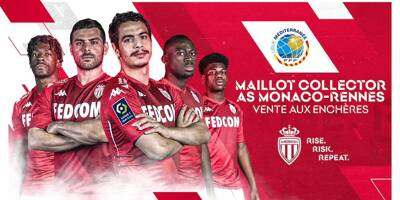 Les maillots de Monaco - Rennes aux enchères pour les clubs amateurs