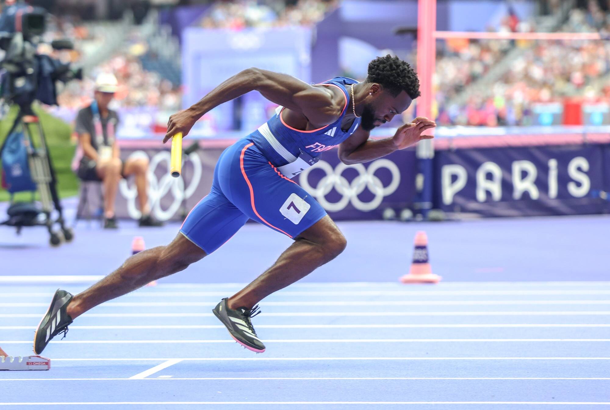 JO 2024 : le Cannois Zézé 6e et tout près du record de France avec le relais 4X100 m
