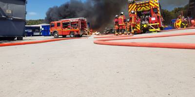 Un incendie s'est déclaré sur le site de Paprec à La Seyne ce lundi
