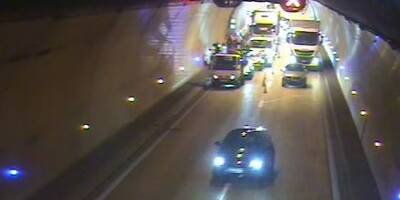 Un accident dans le tunnel au nord de Nice perturbe fortement la circulation sur l'autoroute A8