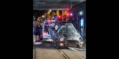 Un spectaculaire accident de la route fait 4 blessés la nuit dernière à Nice