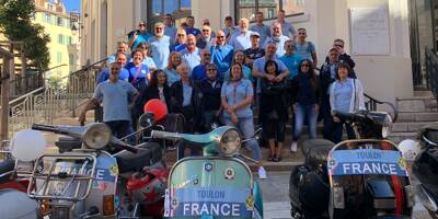 Le Vespa Club a paradé dans les rues de Toulon pour les Journées du Patrimoine