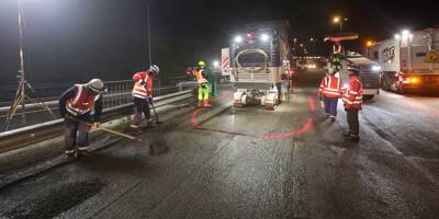 L'autoroute fermée de nuit depuis lundi, que se passe-t-il sur le chantier entre Antibes et Mougins?