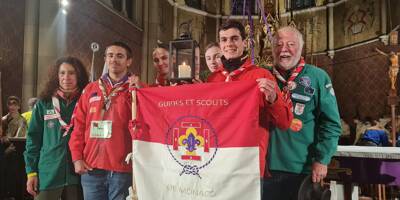 De retour de Vienne en Autriche, les Scouts de Monaco allument la 