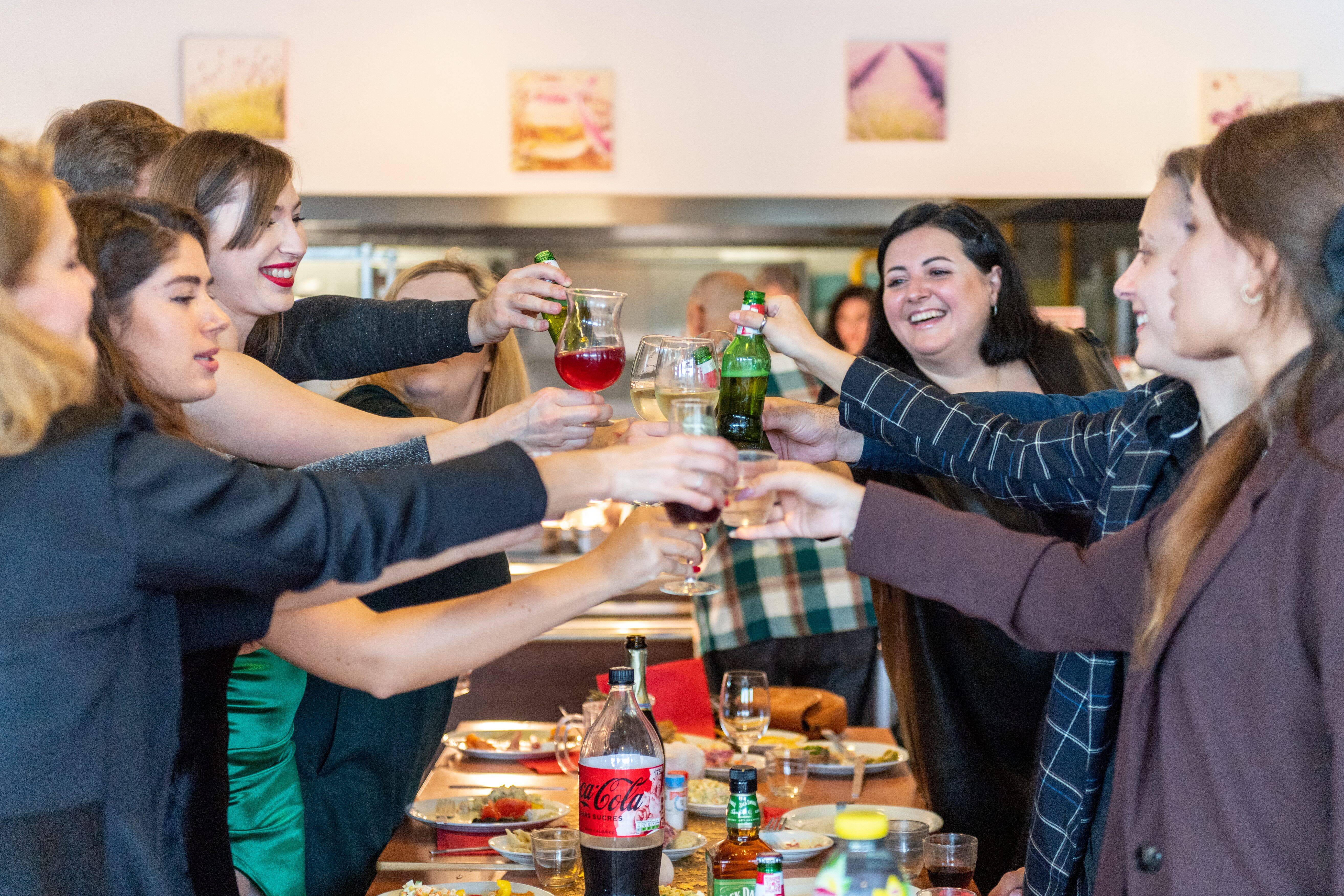 A Christmas lunch experienced as a nice respite for Ukrainian families in Draguignan